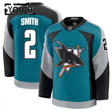 Lasten NHL San Jose Sharks Pelipaita 2025-26 Fanatics Premium Will Smith Alternate Teal